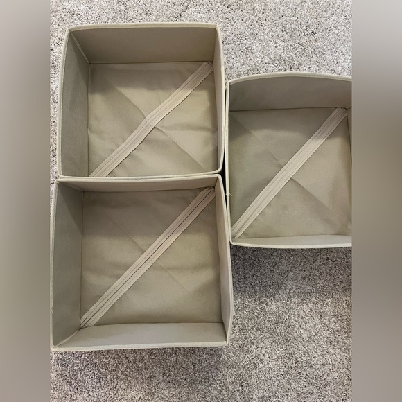 9 pack Beige Storage Bins - Picture 3 of 6